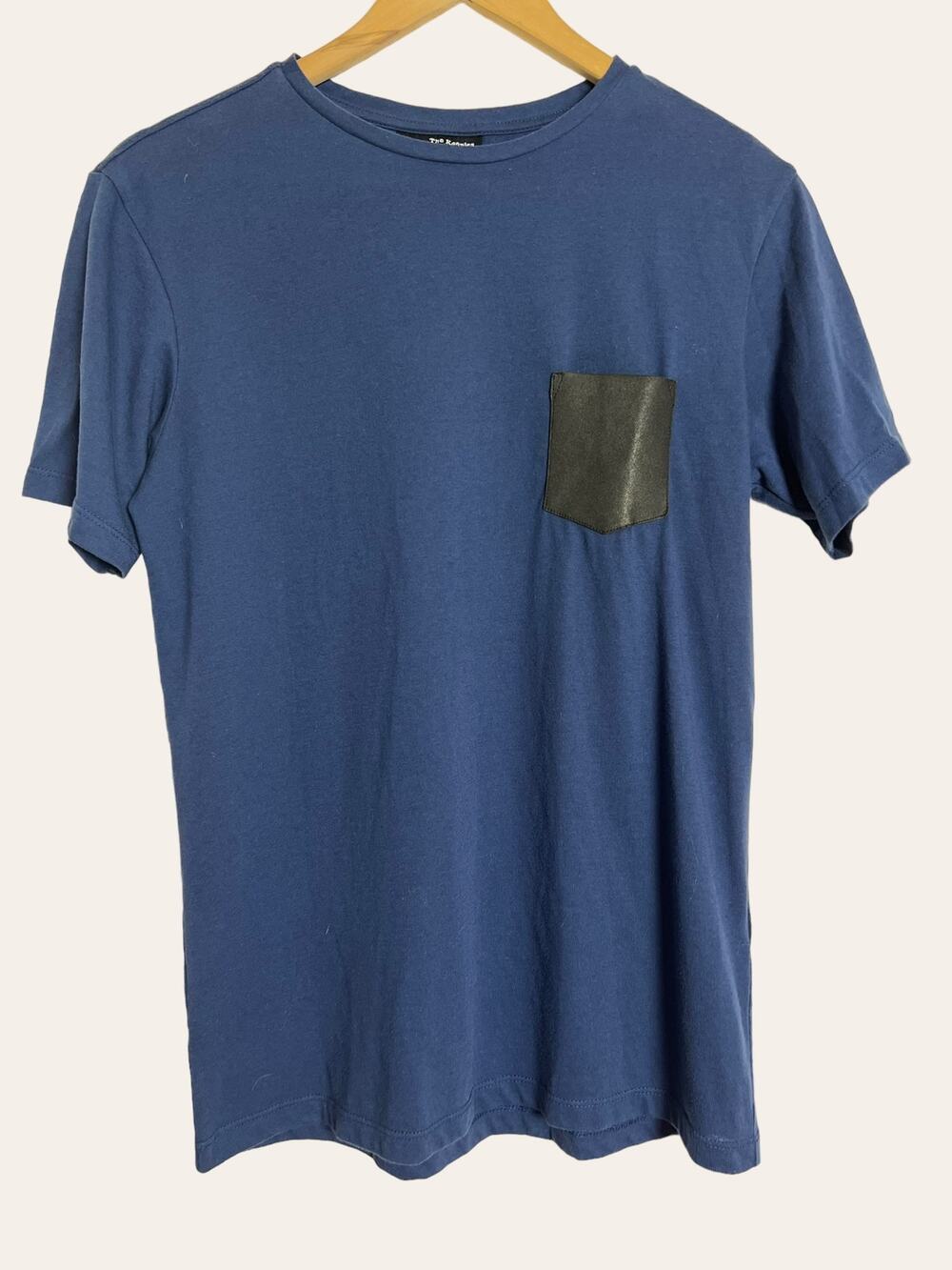 Kooples Blue Black Crewneck T-Shirt Size S